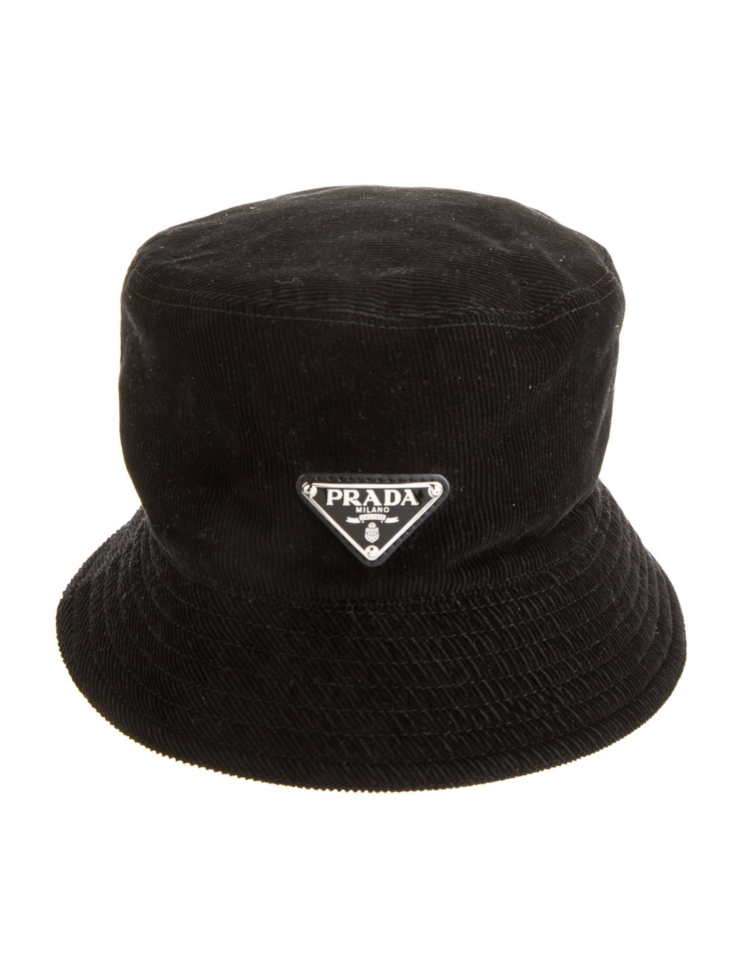 Prada Embellished Cotton Bucket Hat