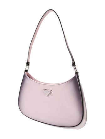 Prada Enameled Metal Triangle Cleo