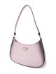 Prada Enameled Metal Triangle Cleo