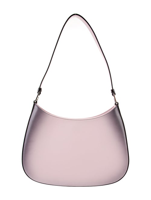 Prada Enameled Metal Triangle Cleo