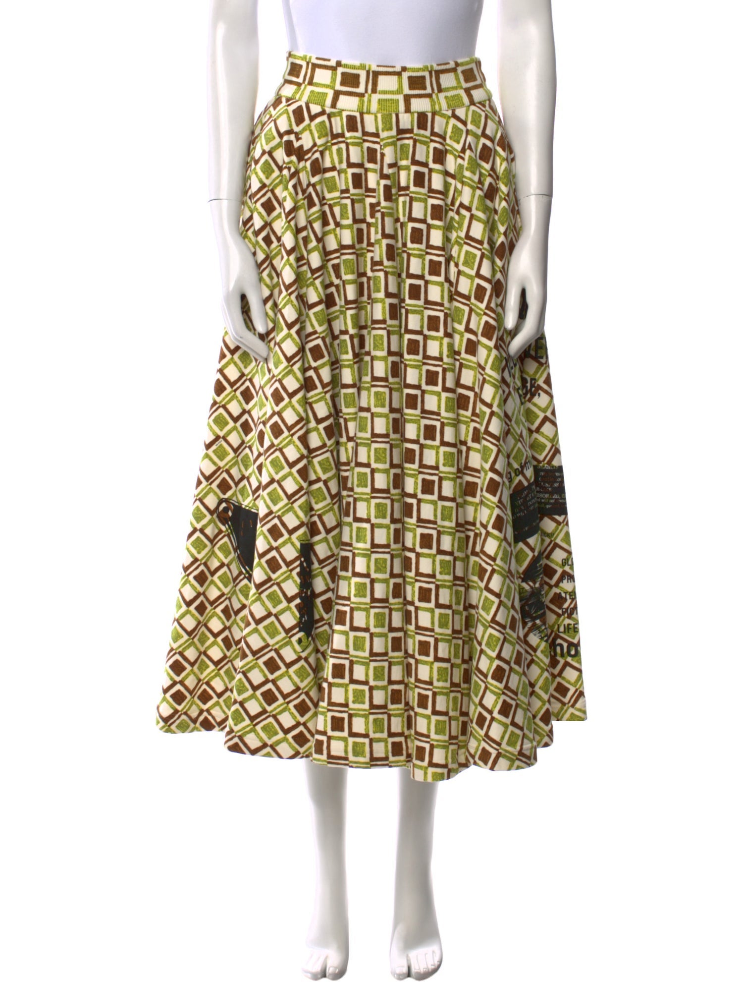 Prada 2021 Midi Length Skirt w/ Tags