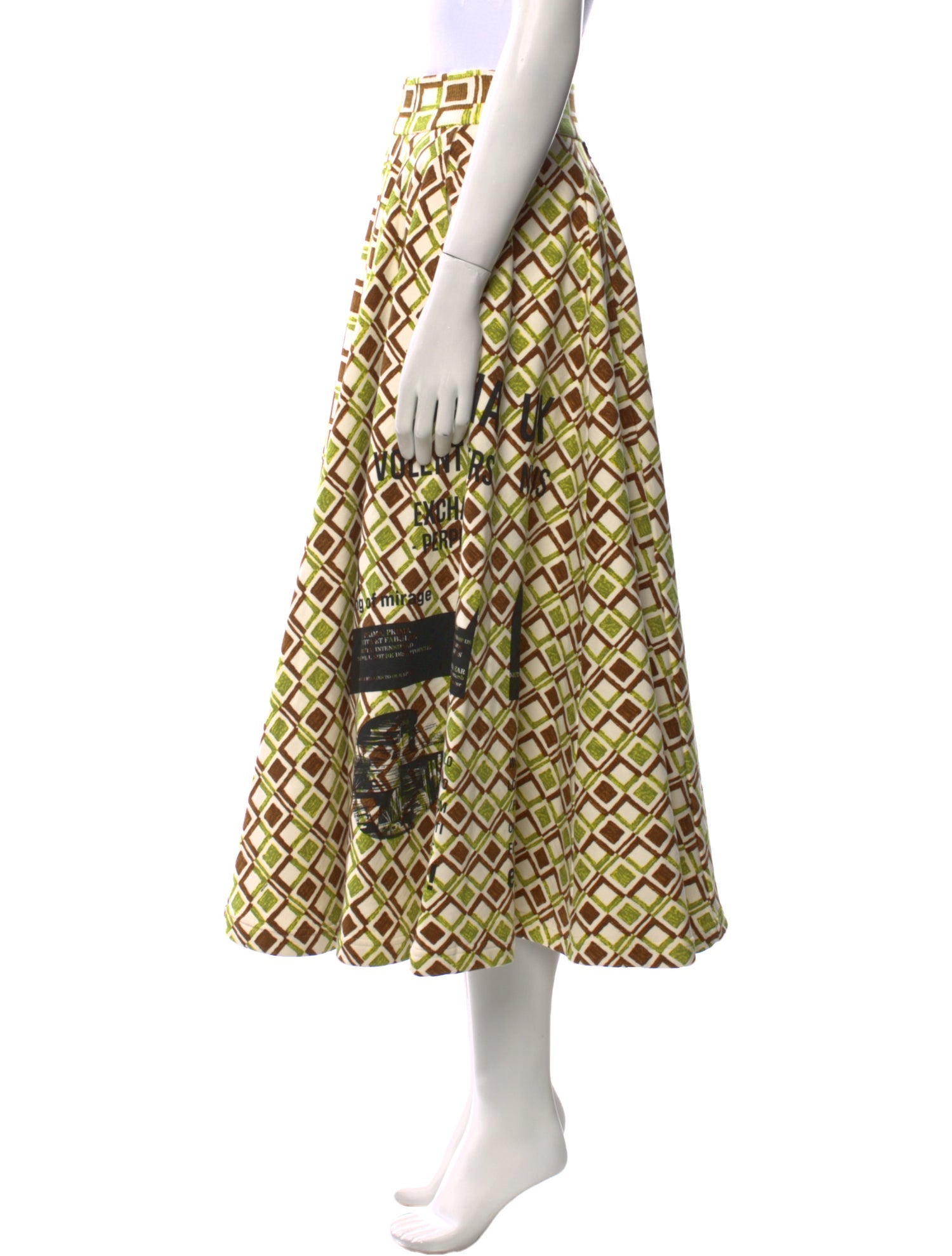 Prada 2021 Midi Length Skirt w/ Tags