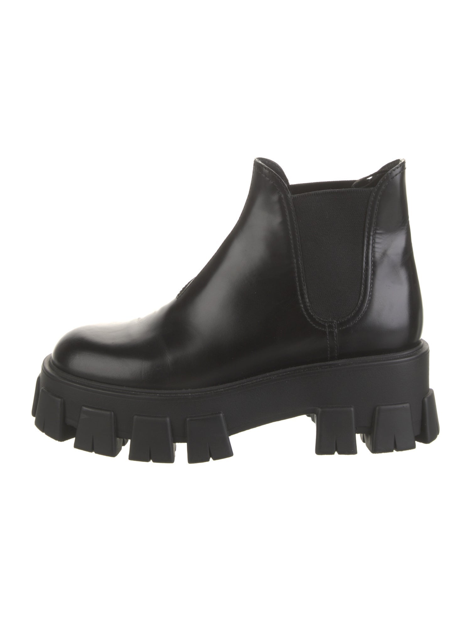 Prada Leather Chelsea Boots