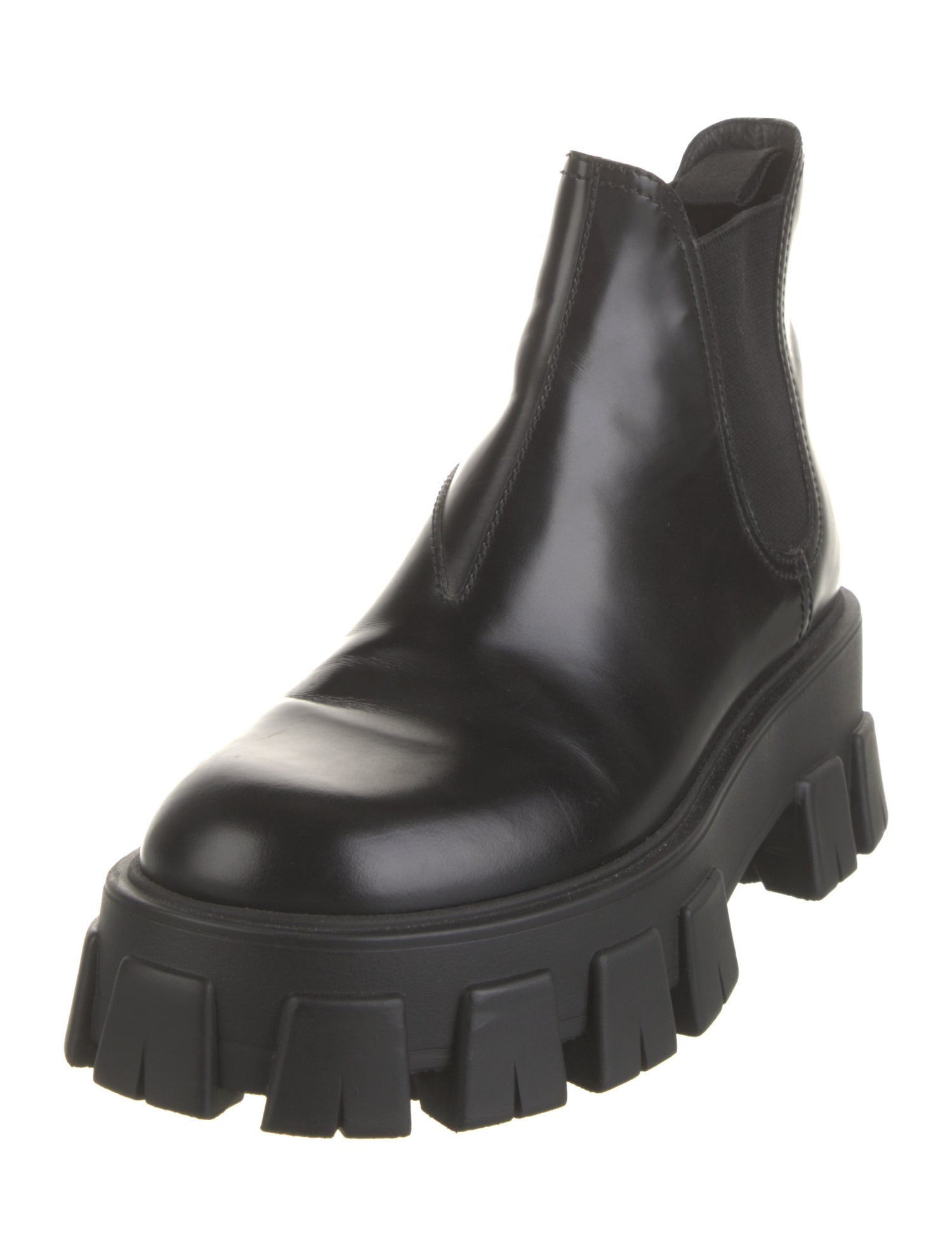 Prada Leather Chelsea Boots