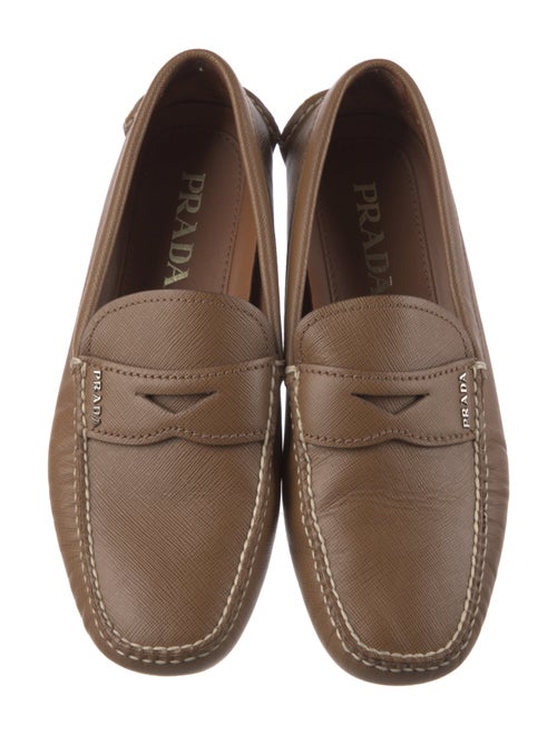 Prada Leather Moccasins
