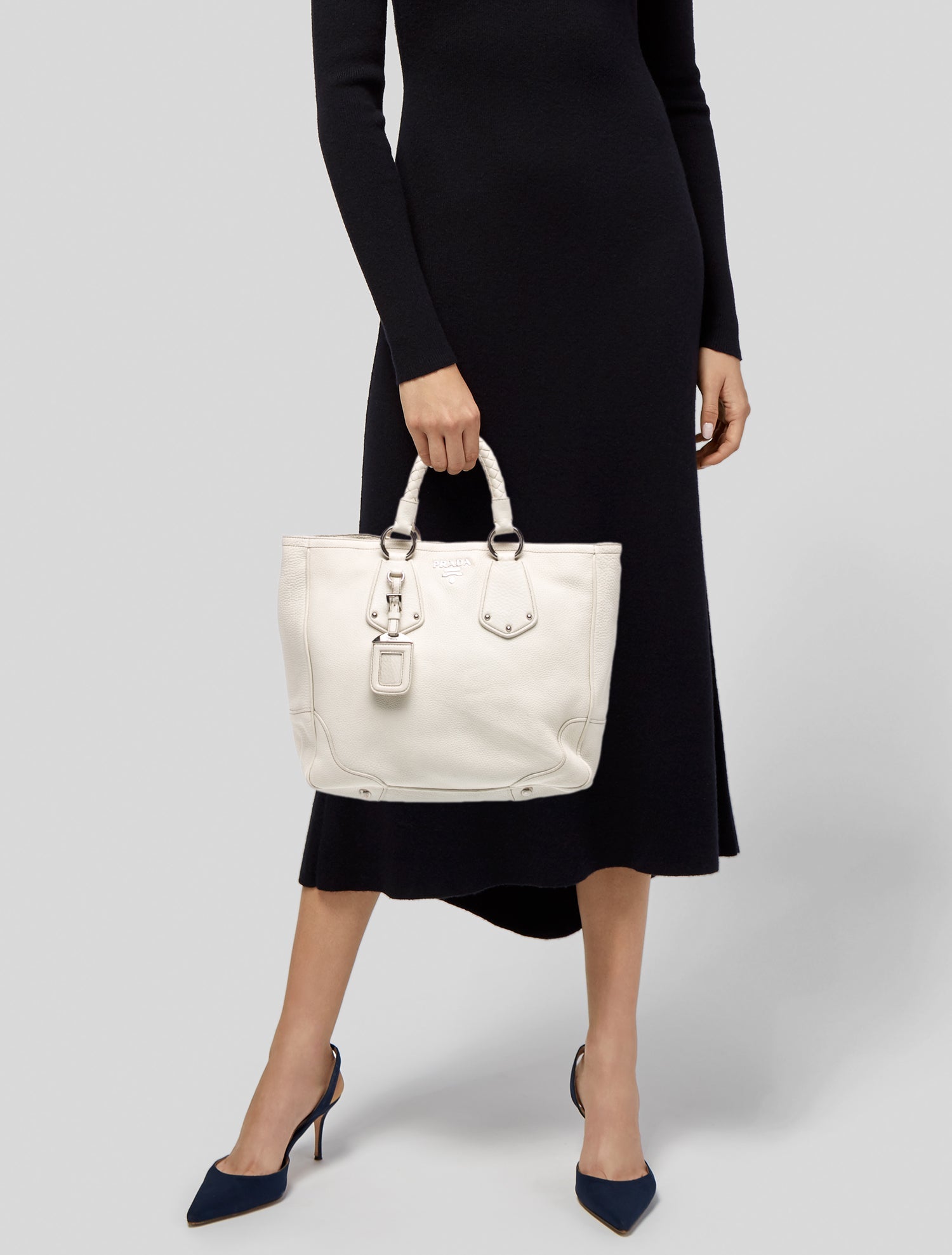 Prada Vitello Daino Leather Top Handle Bag