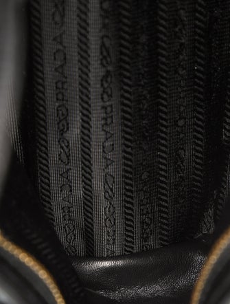 Prada Enameled Metal Triangle Bonnie Medium