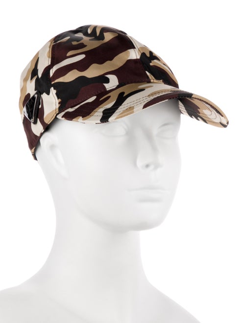 Prada Camouflage Printed Nylon Baseball Cap