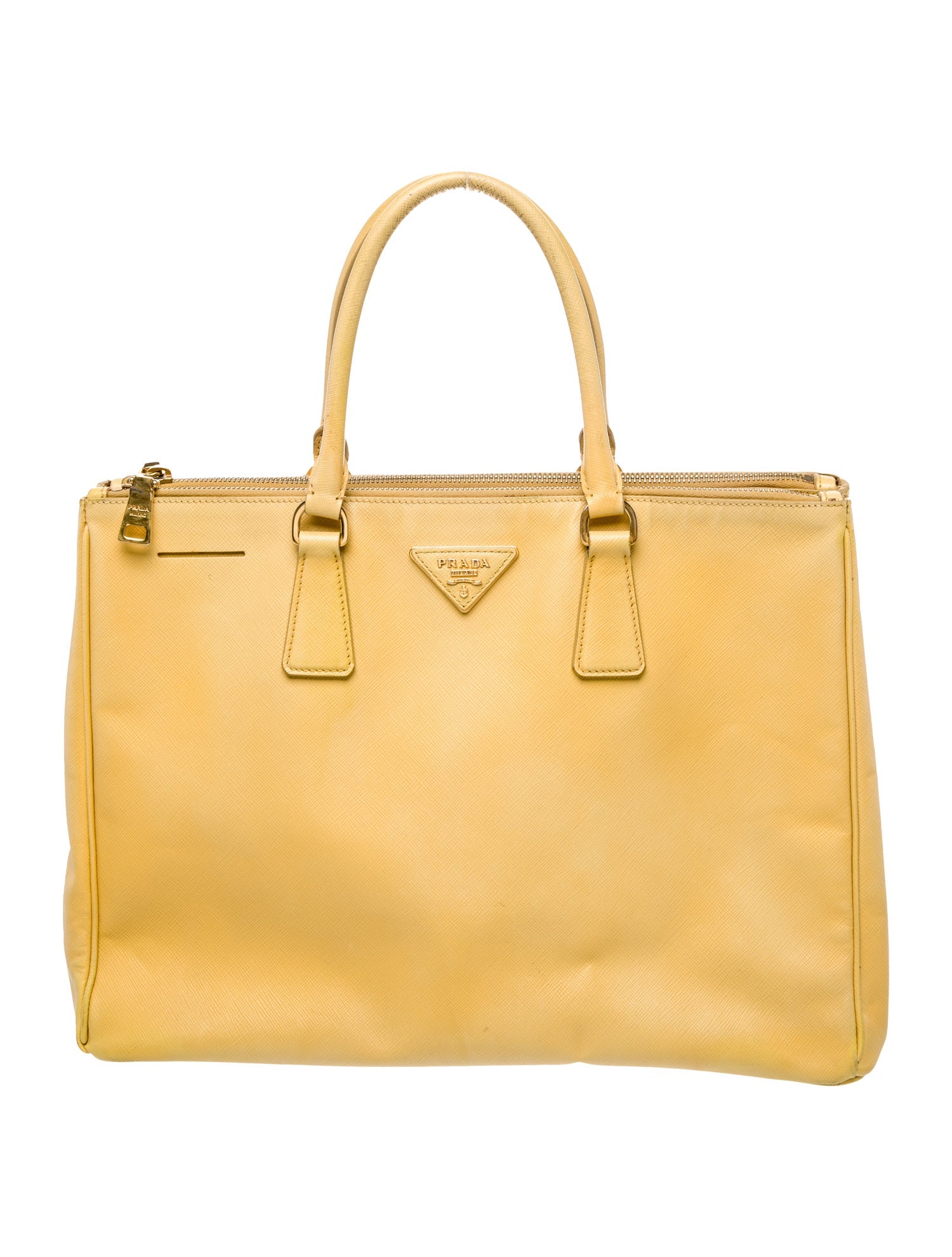 Prada Saffiano Leather Galleria Double Zip Large