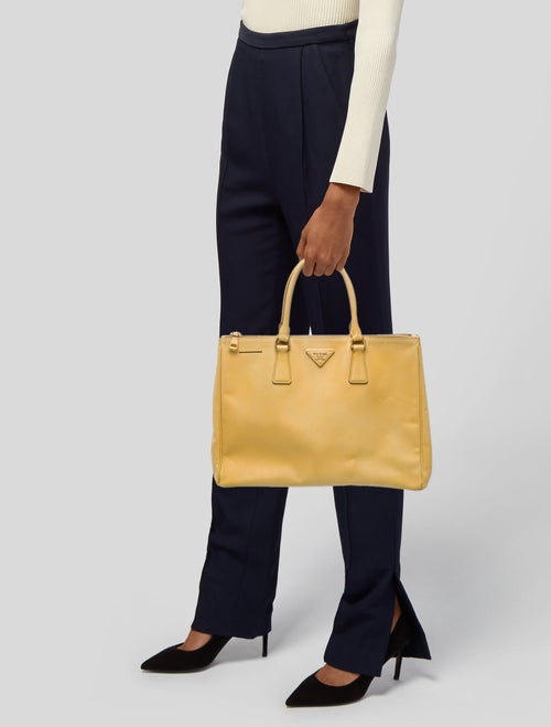 Prada Saffiano Leather Galleria Double Zip Large