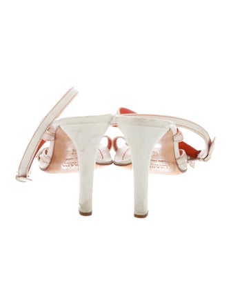 Prada Leather T-Strap Sandals