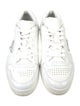 Prada Enameled Metal Triangle Leather Sneakers