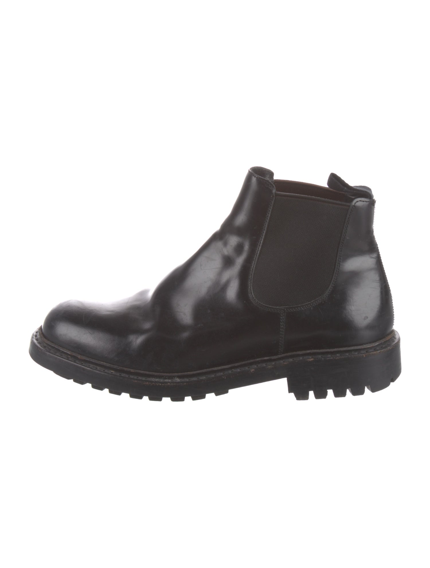 Prada Leather Chelsea Boots
