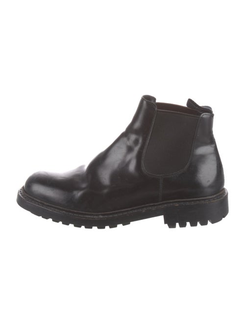 Prada Leather Chelsea Boots