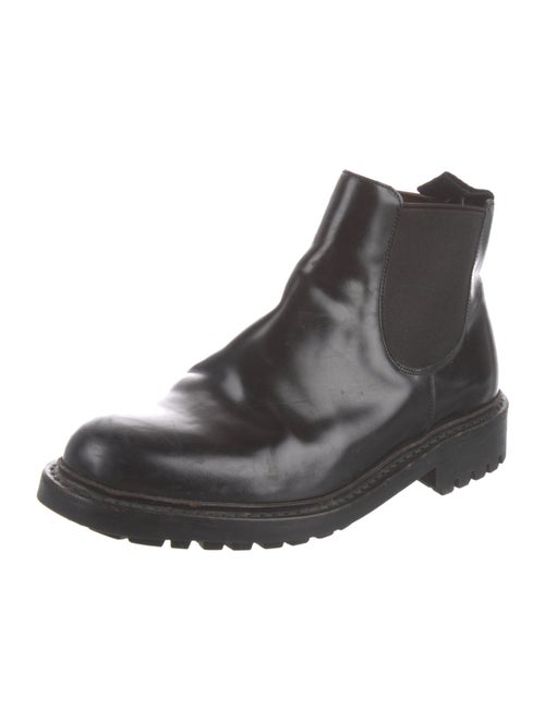Prada Leather Chelsea Boots