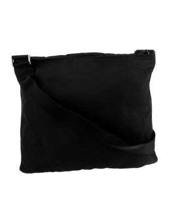 Prada Enameled Metal Triangle Portfolio