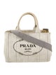Prada Enameled Metal Triangle Canapa Logo Small