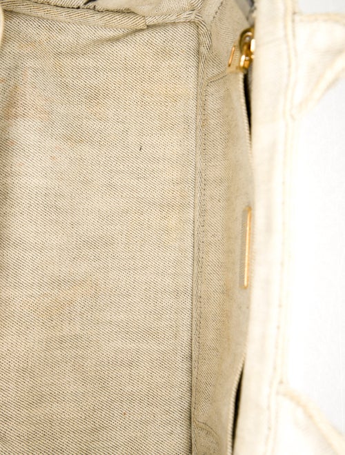 Prada Enameled Metal Triangle Canapa Logo Small