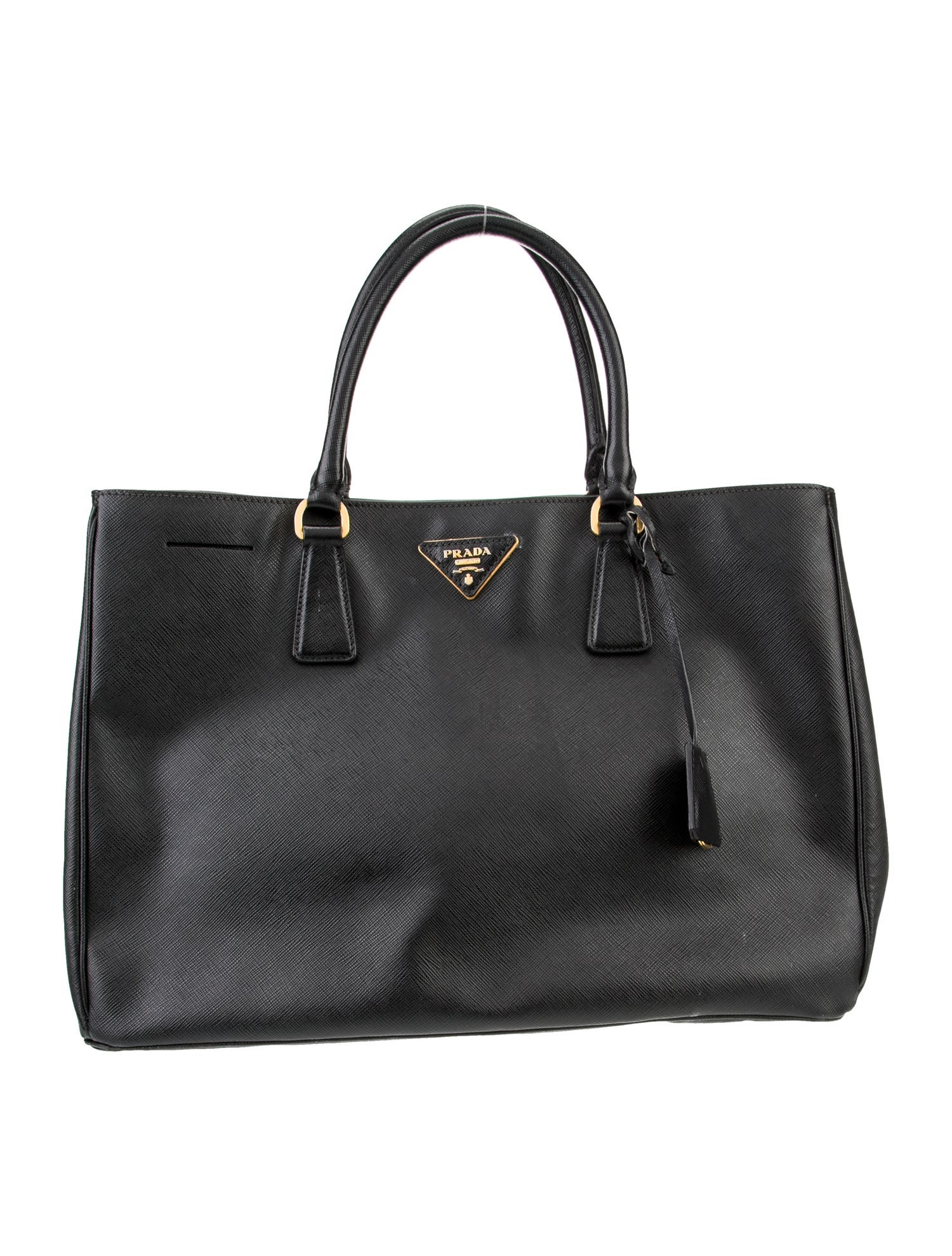 Prada Saffiano Lux Leather Top Handle Bag Large