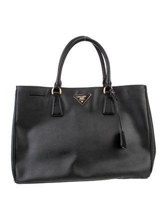 Prada Saffiano Lux Leather Top Handle Bag Large