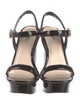 Prada Patent Leather T-Strap Sandals