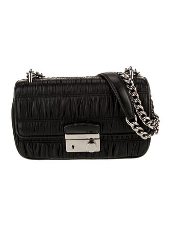 Prada Nappa Gaufre Leather Pattina