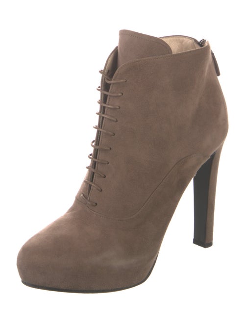 Prada Suede Lace-Up Boots