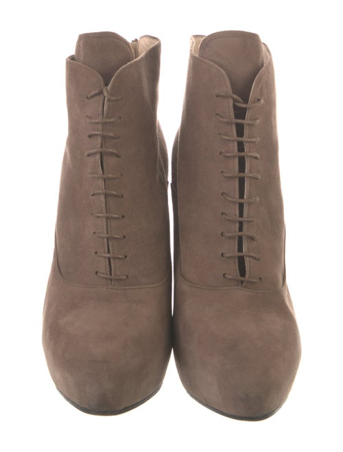 Prada Suede Lace-Up Boots