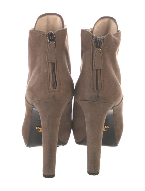Prada Suede Lace-Up Boots