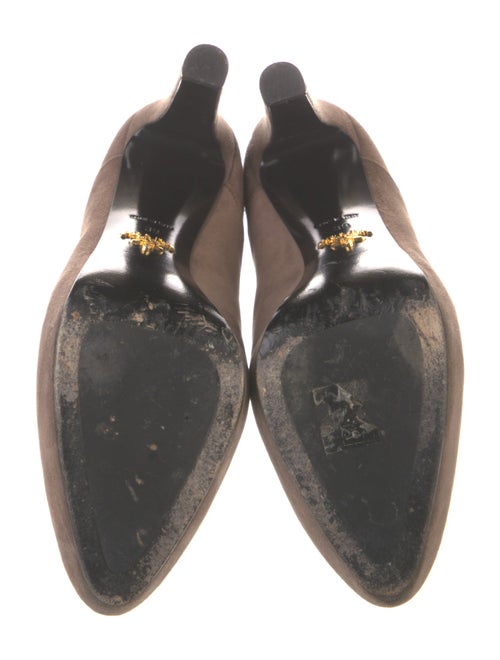 Prada Suede Lace-Up Boots