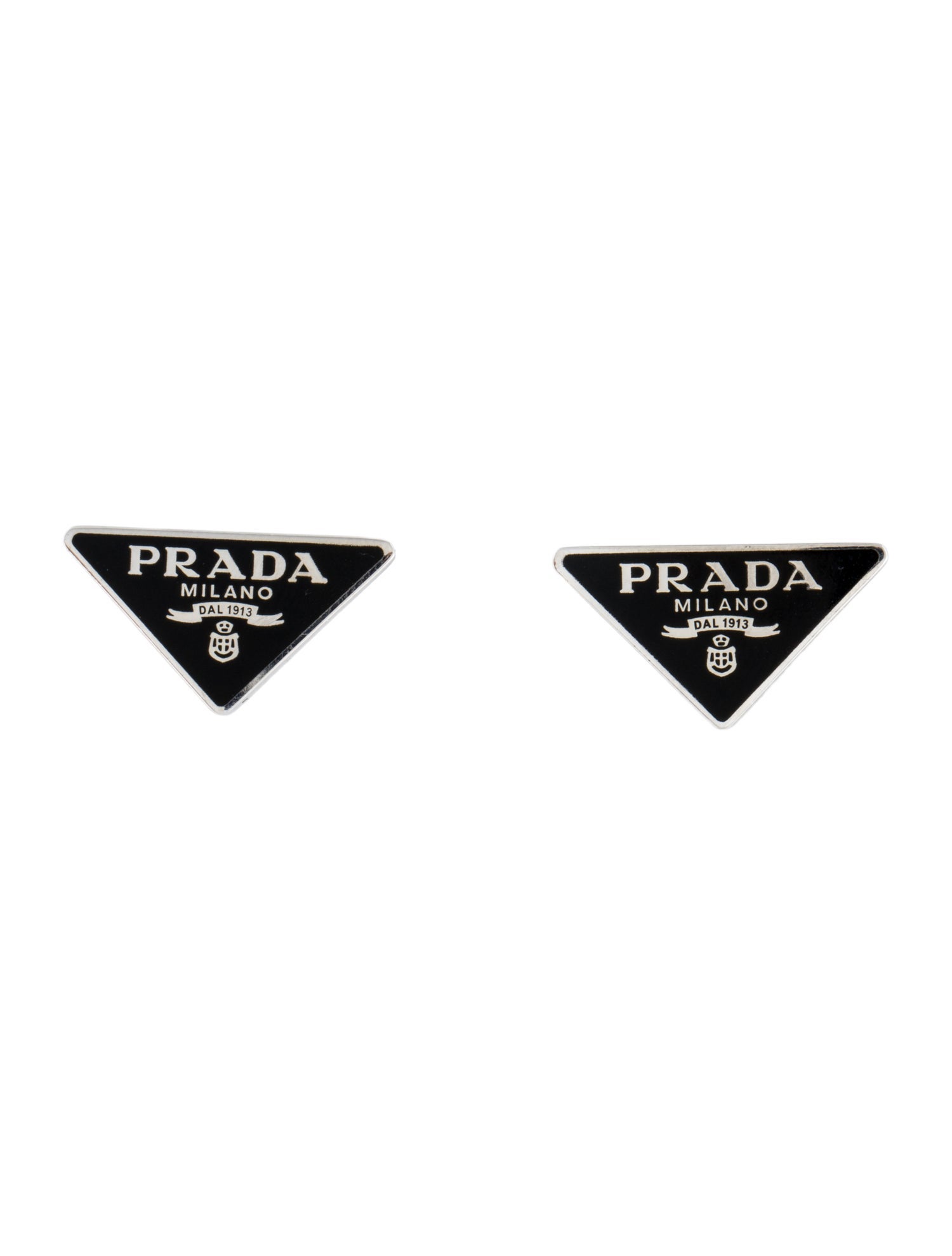 Prada Enamel Stud Earrings