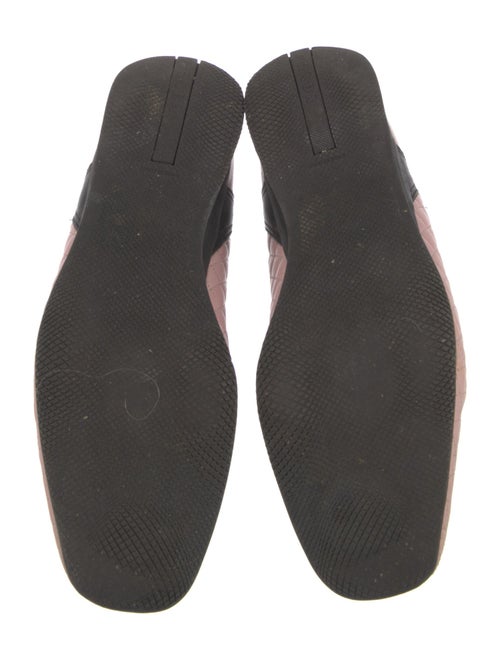 Prada Leather Colorblock Pattern Mary Jane Flats