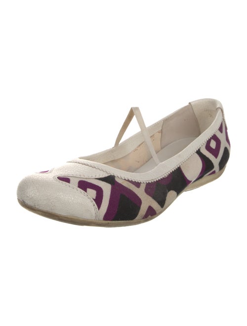 Prada Sport Canvas Printed Ballet Flats