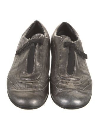 Prada Leather Colorblock Pattern Sneakers