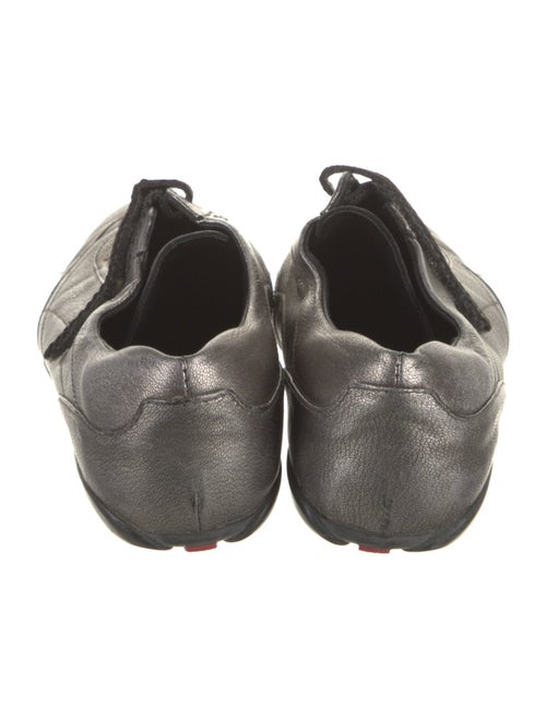 Prada Leather Colorblock Pattern Sneakers