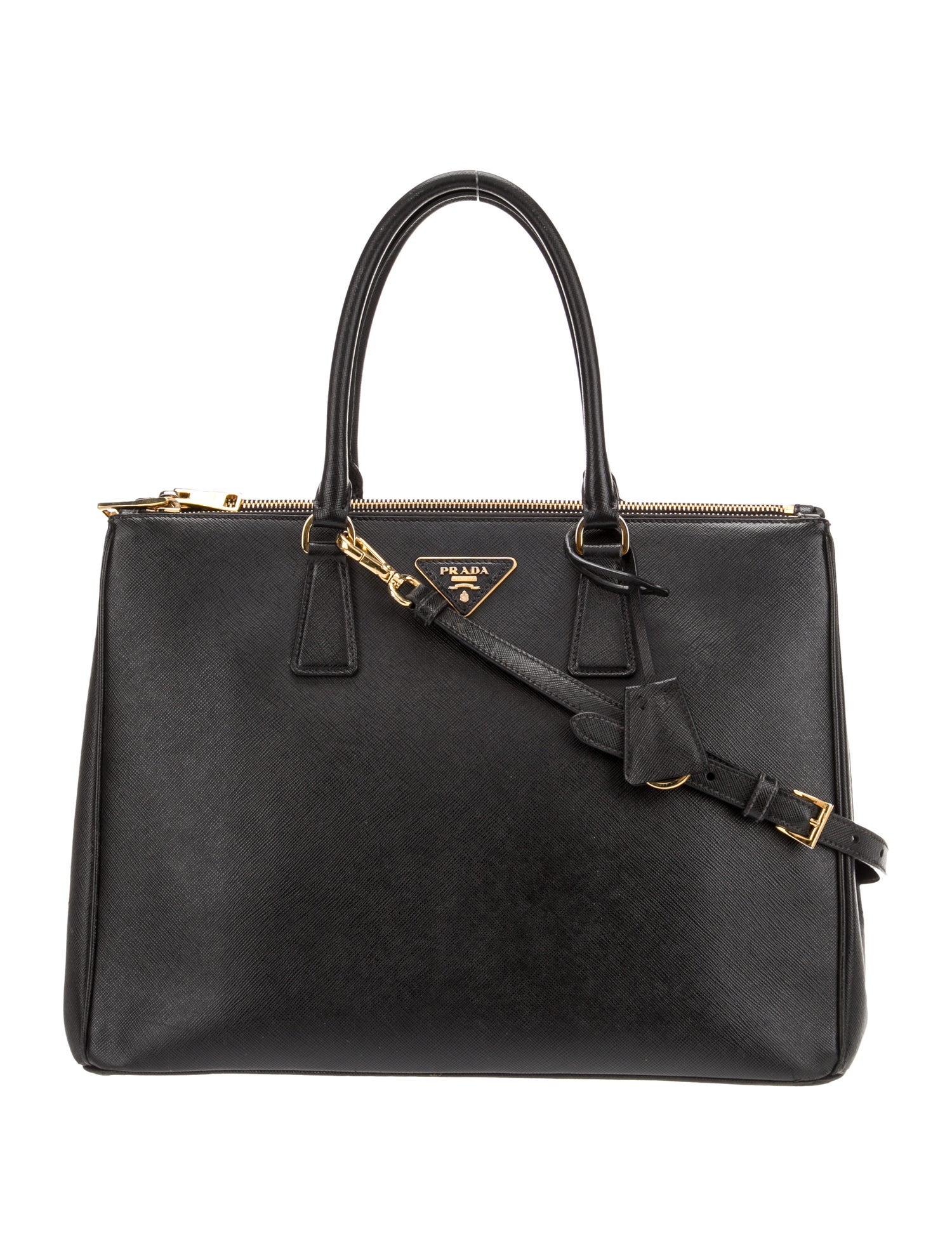 Prada Saffiano Leather Galleria Double Zip Large