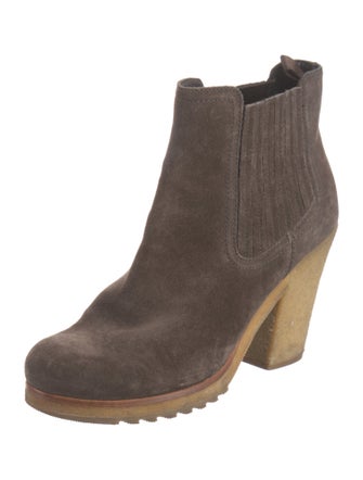 Prada Suede Chelsea Boots