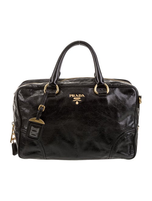Prada Vitello Shine Leather Bauletto