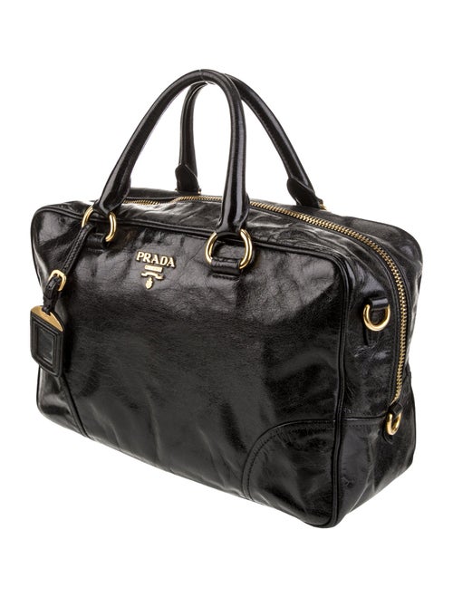 Prada Vitello Shine Leather Bauletto