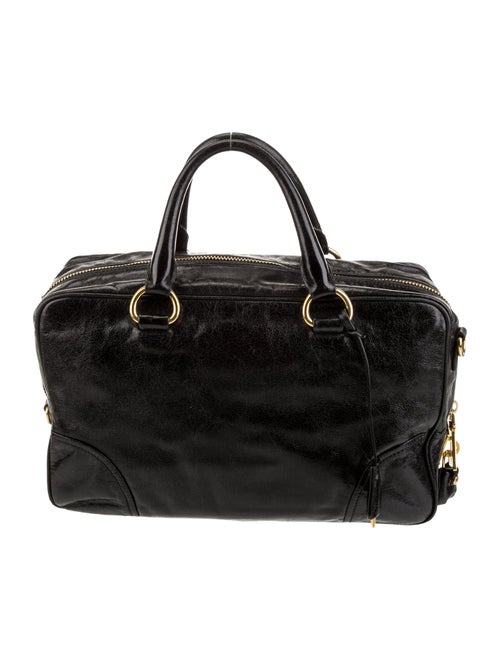 Prada Vitello Shine Leather Bauletto