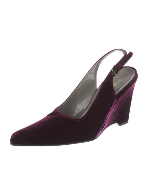 Prada Velvet Slingback Pumps