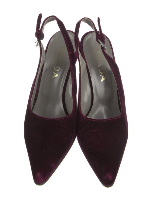 Prada Velvet Slingback Pumps