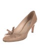 Prada Leather Bow Accents Pumps