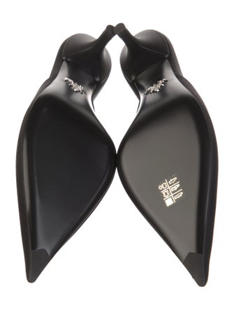 Prada Satin Bow Accents Mules