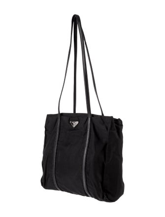 Prada Enameled Metal Triangle Shoulder Bag