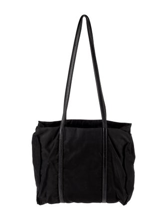 Prada Enameled Metal Triangle Shoulder Bag