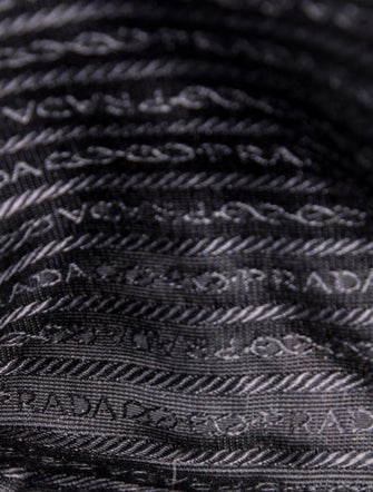 Prada Enameled Metal Triangle Shoulder Bag