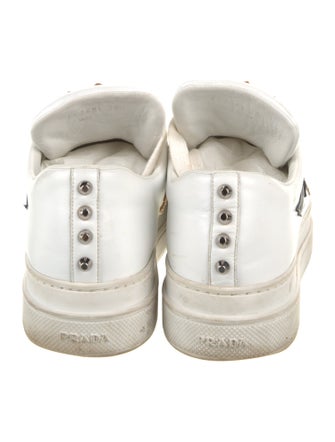 Prada Leather Printed Sneakers