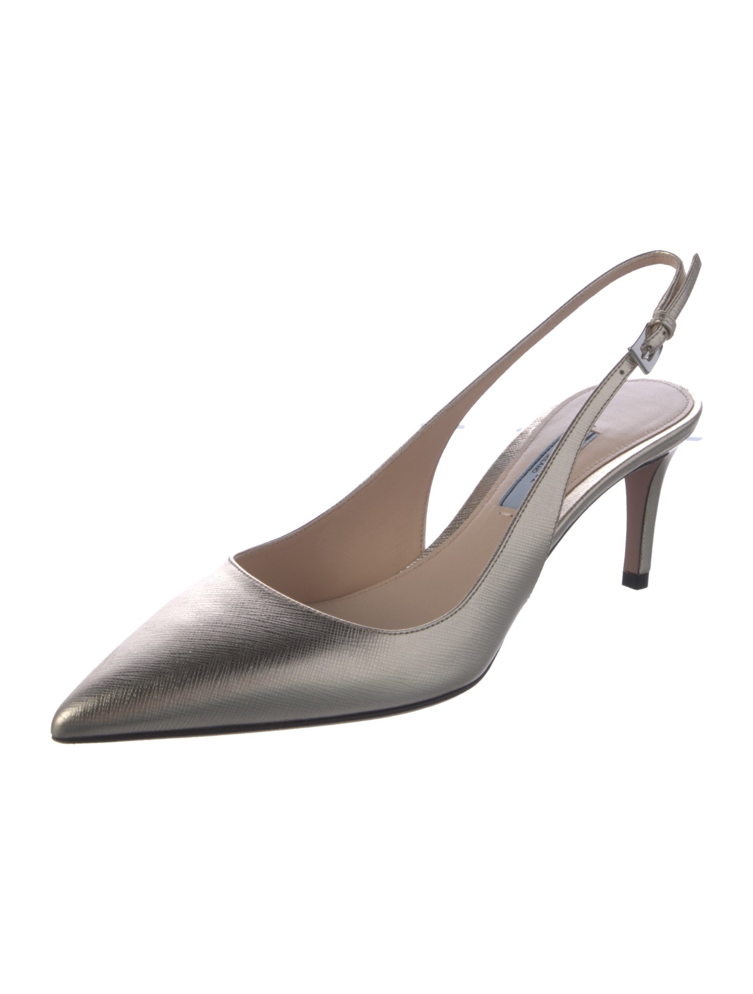 Prada Leather Slingback Pumps
