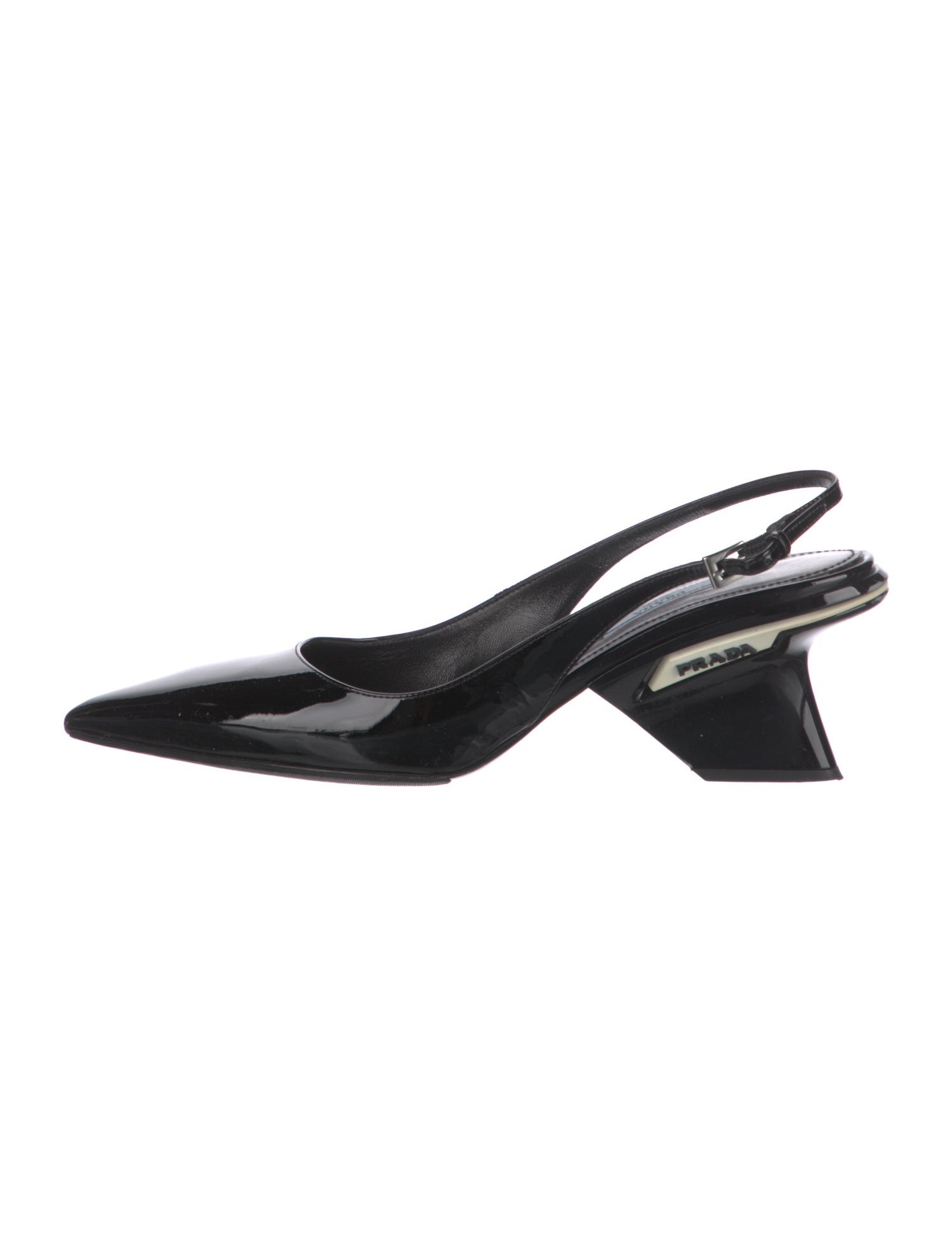 Prada Patent Leather Slingback Pumps